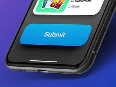 Button Press animation app app design attachment button interaction ios microinteraction motion ui ux