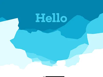 Hello from the Bottom of Sea flat iceberg parallax scrolling sea testing