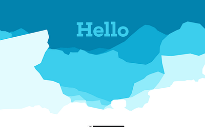 Hello from the Bottom of Sea flat iceberg parallax scrolling sea testing