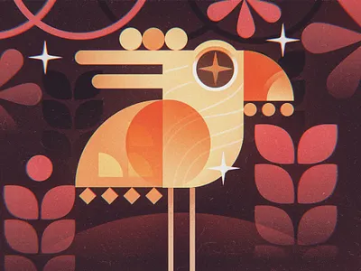 Big Bird Jungle abstract bird jungle jungle book shapes vector