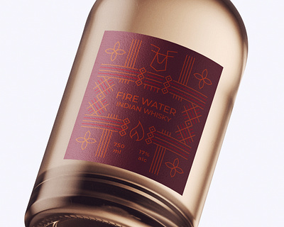 Bottle Design Fire Water bottle bottle design bottle label creative creativity design designer fire label label design labeldesign modern typography water