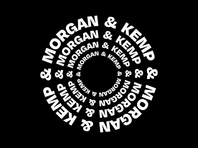 Morgan & Kemp concept 3 after effects animation branding circle circle logo geometric identity loop minimal motion design simple spin typography
