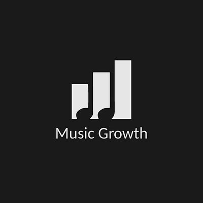 Music Growth branding design growth logo illustrator logo logo design music logo tune logo typography vector