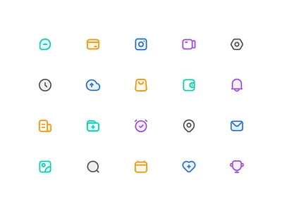 Icons design ui 图标 简单 设计