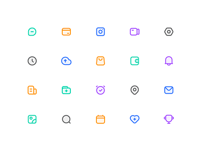 Icons design ui 图标 简单 设计