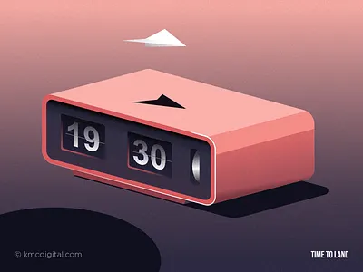 Time to land 2d clock editorial flat design illustration illustration digital illustrator isometric isometric art isometric design isometric icons isometric illustration paper airplane paper plane retro retro art time vector vector illustration vectors