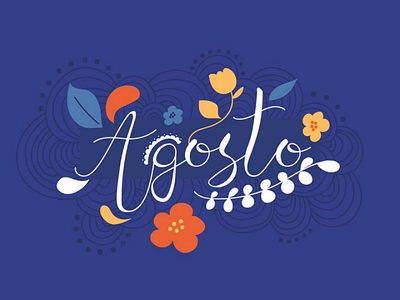 Agust lettering font tipografía