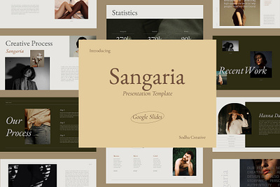 SANGARIA - Google Slides Template art business clean concept corporate creative elegant google slide google slides minimal modern presentation professional simple slide slides template web design web development website