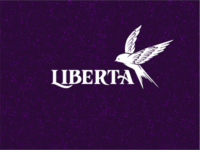 Liberta animal artnoise bird bird icon bird illustration bird logo classic company company logo concept design dribbble fly free illustration liberate line logo vector vintage