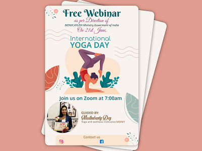 Yoga Webinar Flyer design flyer flyer design illustration poster poster design yoga