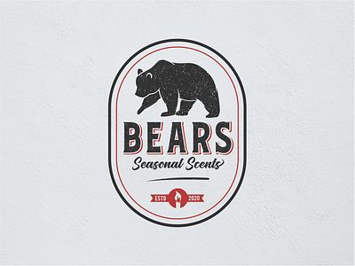 Bears Seasonal Scents animal animal logo animals artnoise bear logo bears candles cartoon company company logo concept design grizzly illustration logo mountain symbol vector vintage