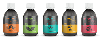 iGROW - Cannabis Growing Liquids - Bottle Packaging adobe illustrator adobe photoshop bottle bottle design bottle label bottles cannabis cannabis branding cannabis design cannabis logo cannabis packaging design logo logo design logodesign package package design packagedesign packaging packaging design