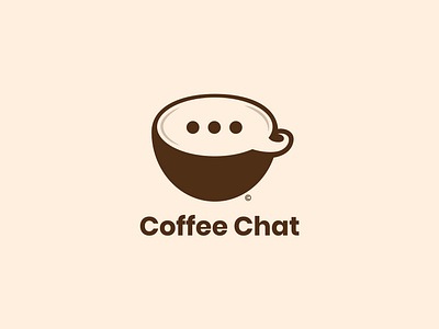 Coffee Chat Logo Design branding chat coffee coffee cup coffee shop daily logo challenge logo logostar