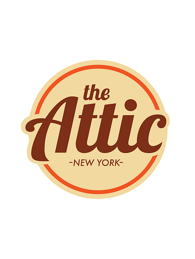 The Attic New York Logo attic branding design graphic design logo