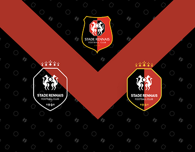 Stade Rennais Football Club (SRFC) bretagne design ecusson football footballer rennes soccer