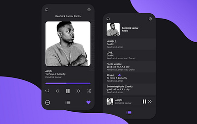 music player design figma minimal mobile ui ux