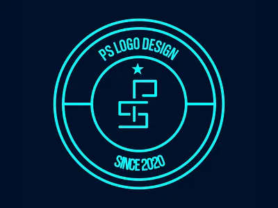 PS LOGO EMBLEM design emblem inkscape logo tipography