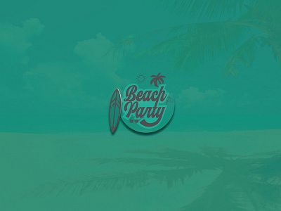 TYPOGRAPHY | BEACH PARTY art beach party brand branding branding and identity clean concept dailyui design font graphic design identity illustration illustrator lettering logo logotype simple typography vector