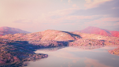 Candyland 3d 3d art 3d artist cinema4d flowers landscape landscape illustration landscapes octane render water