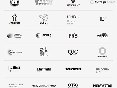 23 logos / 2003-2020 a2591 antrepo brand identity branding collection design identity lettering logo logotype monogram type typography