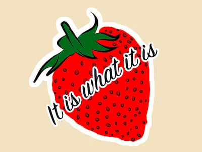 The GPS fam illustration quarantine strawberry vibe