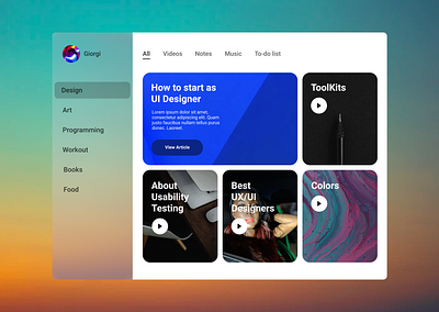 Newsletter app design for desktop colorful colors design gradients newsletter newsletter design shadows typography ui ui ux user experience user inteface ux