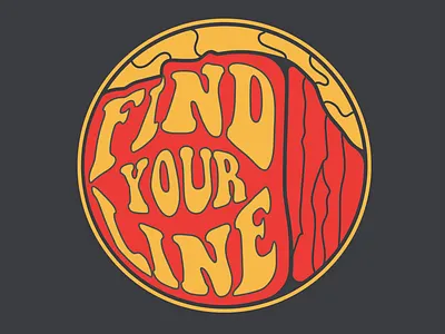 Find Your Line adventure branding climbing el capitan logo mountains national parks outdoors rock rock climbing yosemite