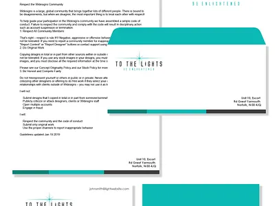 TO THE LIGHTS branding