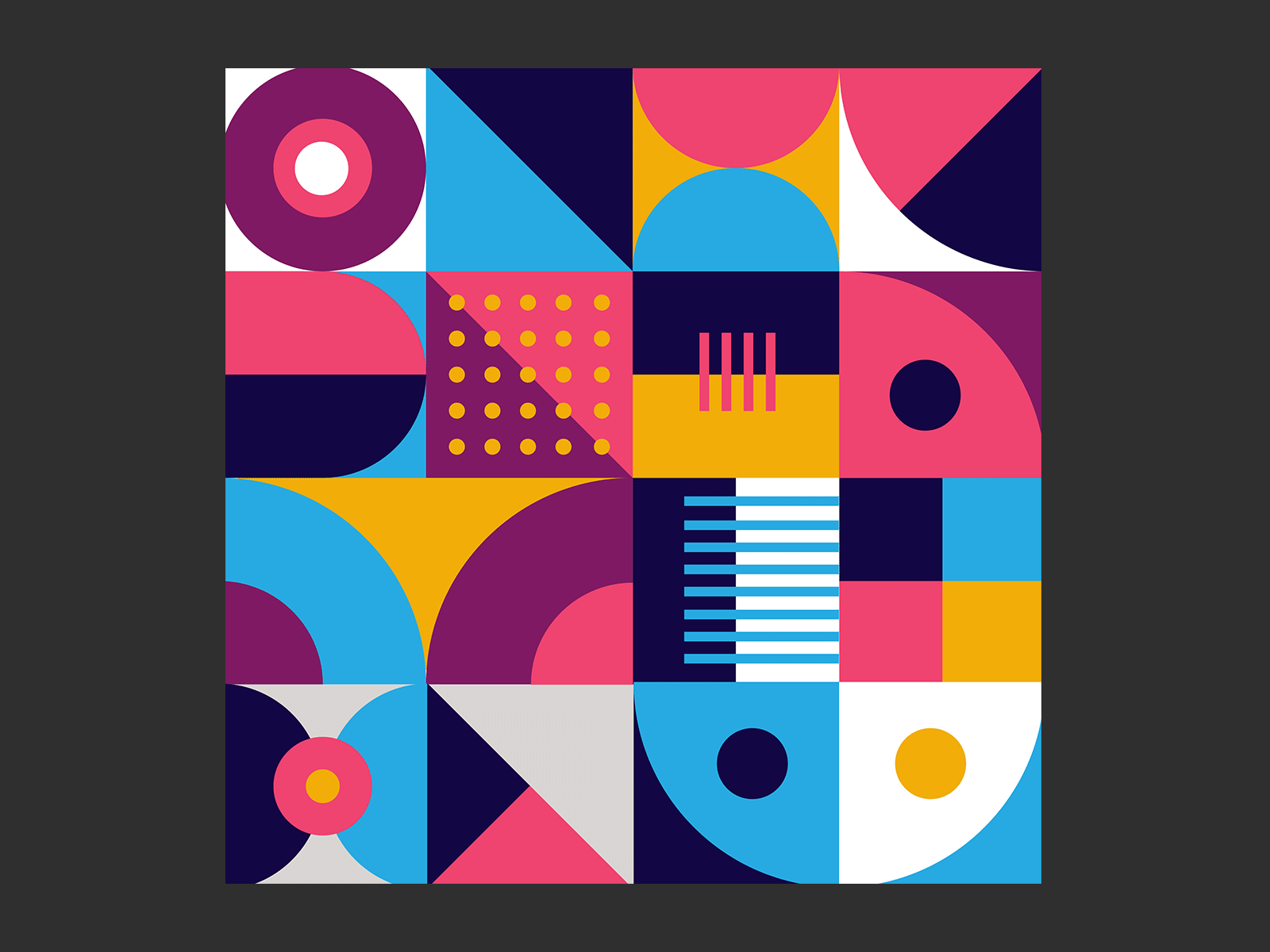 Abstract Geometry color palette colors design geometry illustration vector