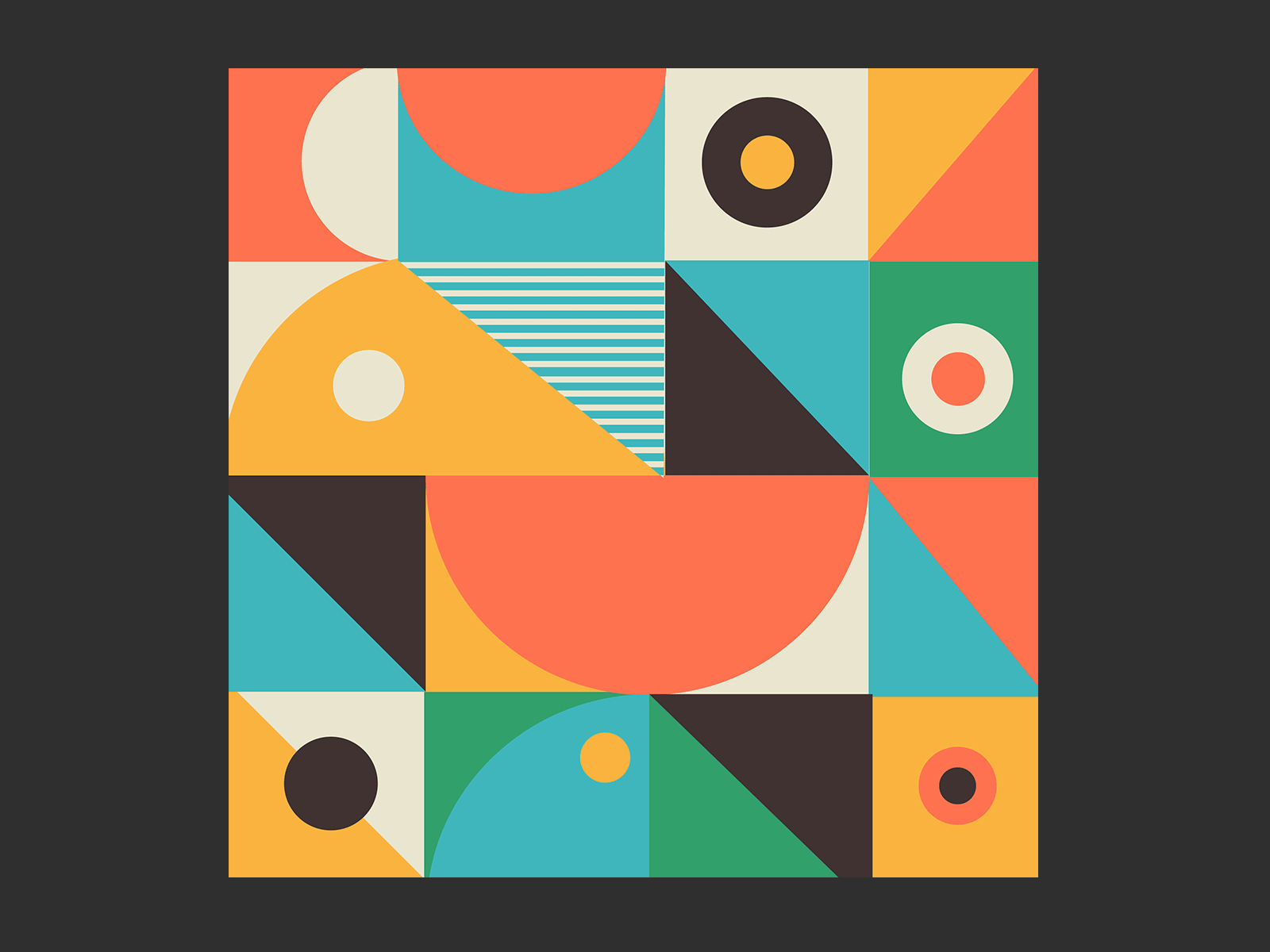 Abstract Geometry color palette colors design geometry illustration vector
