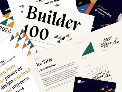 Builder100 - Branding Collage 100 brand identity branding logo type