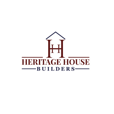 Heritage House Builders logo brand identity branding business cards business logo company brand logo company logo logo logodesign typography vector