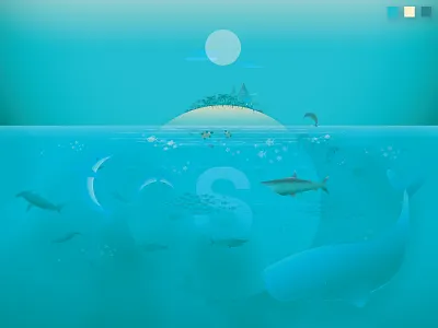 Colorstrations Tropical Skittle blends blue blue cheese color constraints cookie dough fun illustration opacity shapes texture tropical skittles