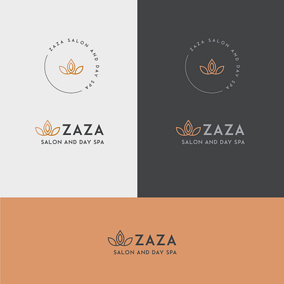 zaza beauty branding branding identity flat illustration logo logo design