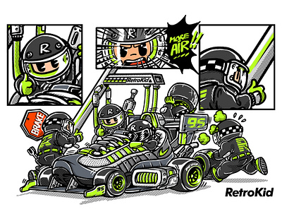 RETROKID AIRMAXDAY 2020 design illustration nike nike air nike air max nike air max day race car saigon