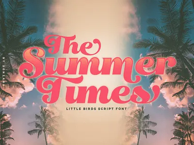 Little Birds Script cartoon font christmas christmas font font lettering ligature ligature font logotype logotypes script font script lettering stylistic font