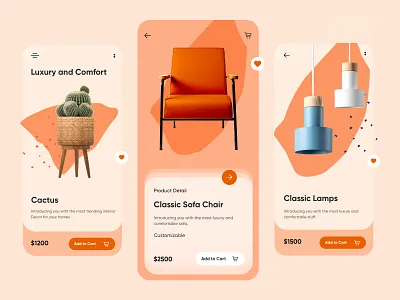 Furniture Detail Page Mobile App-UX/UI Design app apple minimal mobile app mobile apps mobileapp mobileappdesign mobileapps mobileui ui uiux ux ux ui design