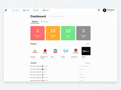 Client Management system app design web app design