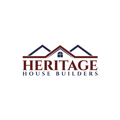 Heritage House Builders logo brand identity branding business cards business logo company brand logo company logo design icon logodesign typography