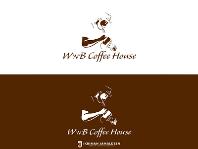 W'n'B Coffee House Logo art branding design illustration illustrator logo minimal sri lanka typography vector