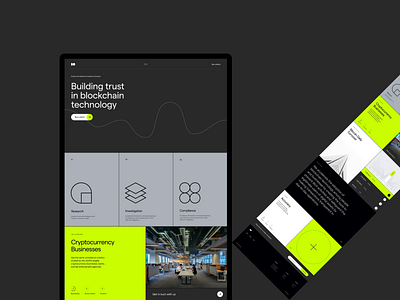 Blockchain website blockchain clean dark design geometric design grid layout minimal simple typography ui web website