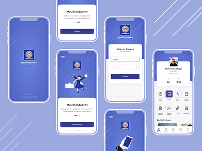 MyUBSI Student Redesign app design login ui ux