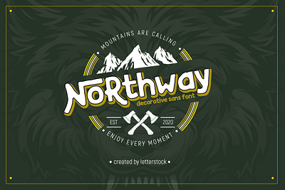 Northway decorative sans font design font font awesome font design fonts collection logo font retro font typeface typography vintage font