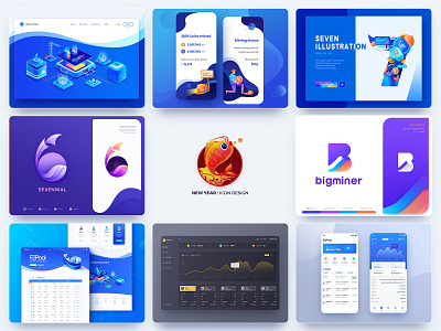 2018-2020 Company Design banner brand book branding dashboard ui gradient icon design illustration ios app design landingpage logo design new year numbers people protfolio six top 9 uidesigner visual style guide web design