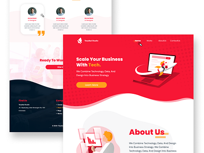 Simple Landing Page Exploration landing page design landingpage uidesign uiux ux ui