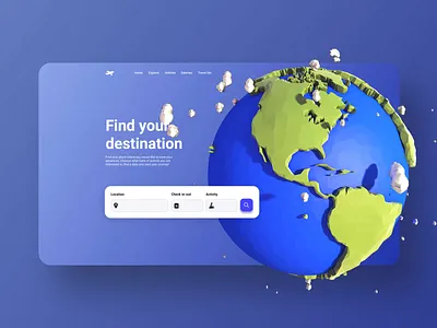 Travel platform animation 3d 3d animation 3d art animation booking booking app earth touring tourism tourist travel travel agency travel app traveling travelling web web design webdesign website website design