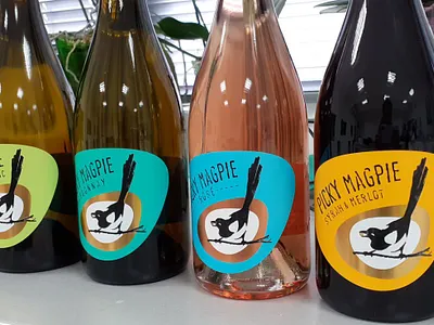 Picky Magpie best wine label jordan jelev picky magpie wines strategic branding stratsin winery the labelmaker wine branding wine label design wine label designer wine packaging