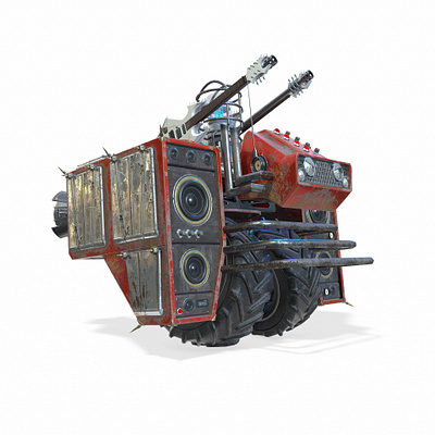 Heavy Metal Ground Enemies 3d art 3d modeling heavy metal mecha model music
