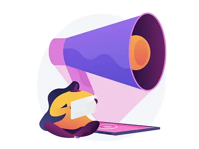 Social media marketing - SVG animation for UI animated animations lottie lottiefiles svg animation ui design ui element uiux vector vector illustration web animation