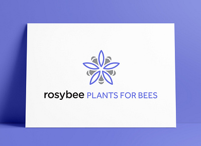 RosyBee Plants for Bees Logo Designed by The Logo Smith brand brand identity branding design freelance designer identity logo logo design logo designer logo marks logos portfolio typography